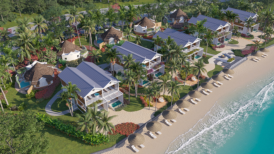 Sandals Resorts Investment To Boost Saint Lucia Tourism THE STAR St   PHOTO 1 Sandals Halcyon Beach Stunning New Development Comprising 20 Beachfront Two Story Villa Rooms Featuring Large Balconies And 5 Rondoval™ Suites 